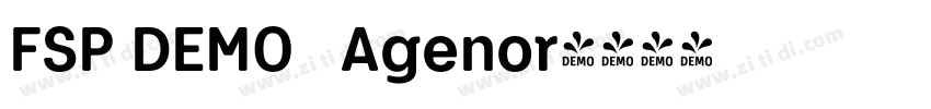 FSP DEMO   Agenor字体转换